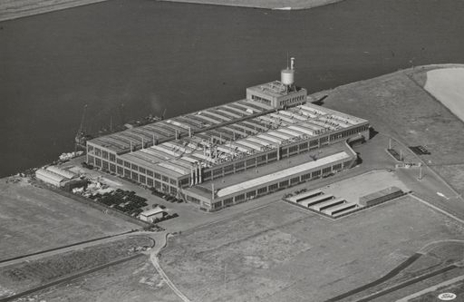De Nederlandse Ford fabriek in Amsterdam in 1949.
